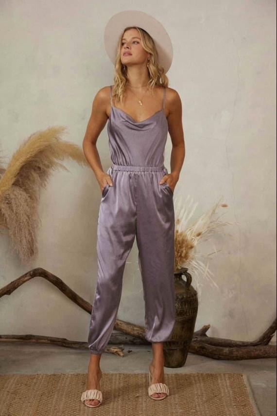 Satin Jumpsuit-GracieJeanBoutique