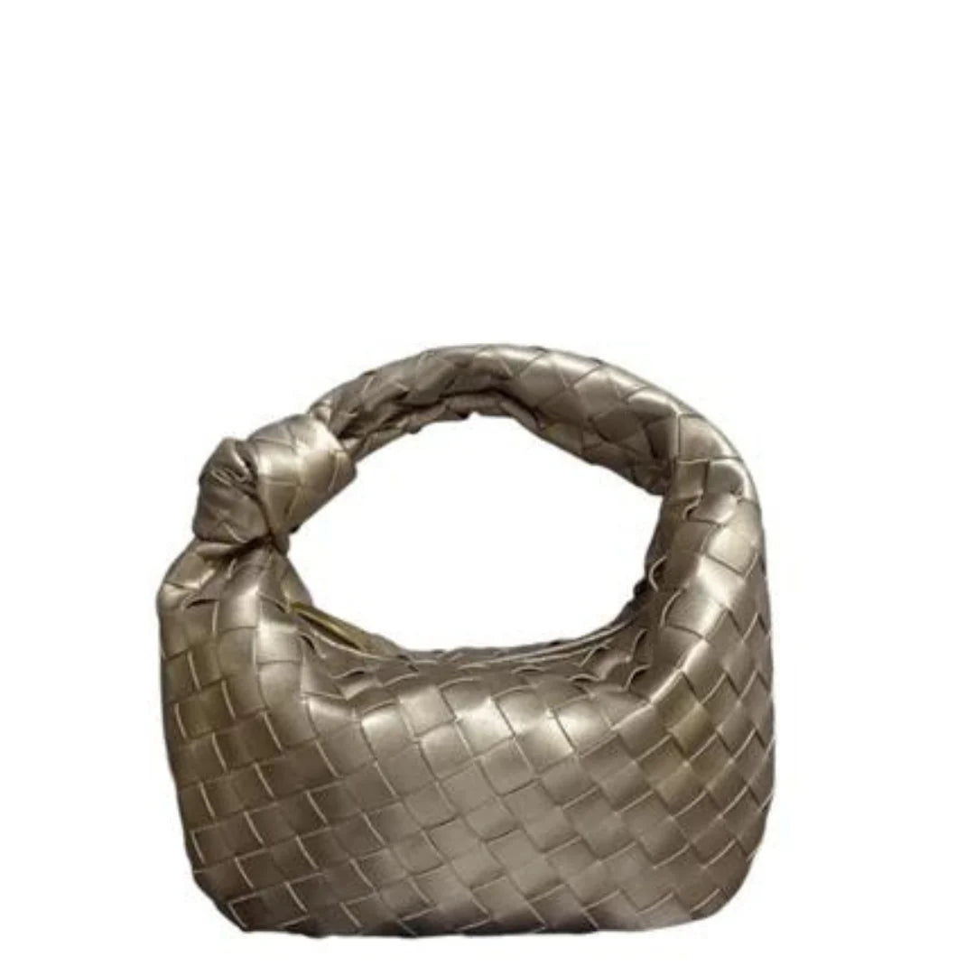 Braided Hattie Bag - Metallic Bronze