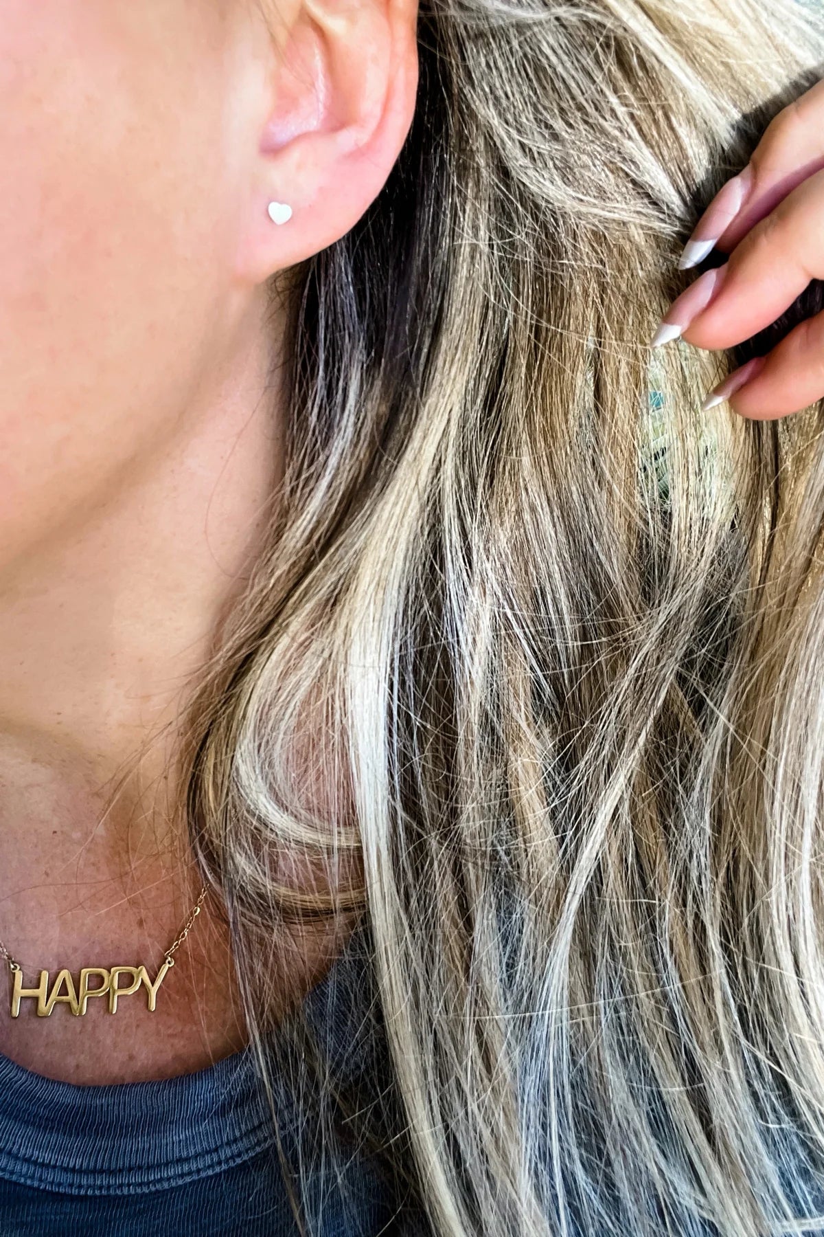 MINI HEART EARRINGS - Gold or Silver