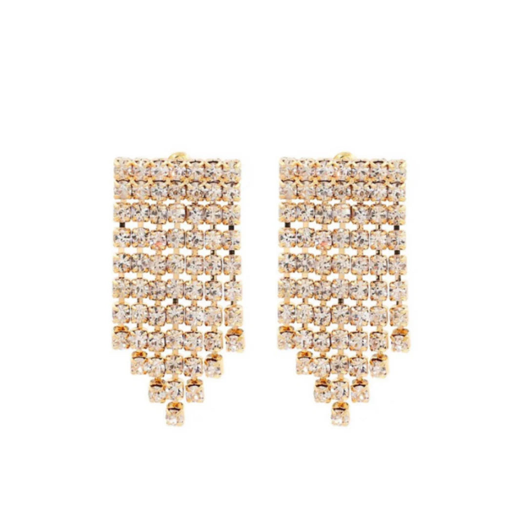 Raining Pave Diamond Earrings