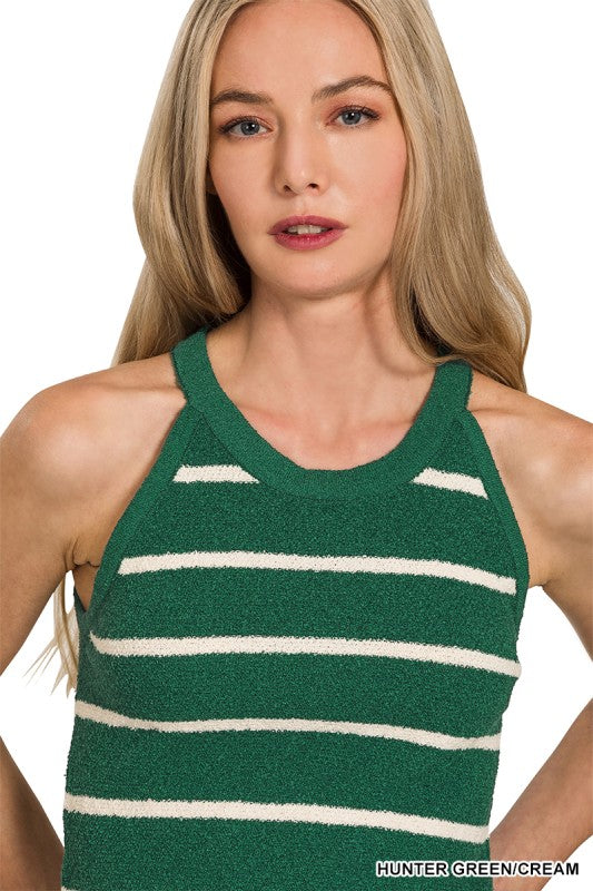 Fall Sweater Tank - Green