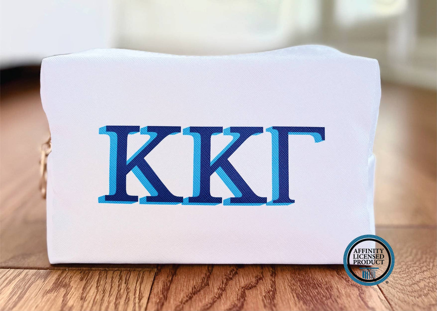 Licensed Sorority Accessory Cosmetic Bag: Delta Delta Delta