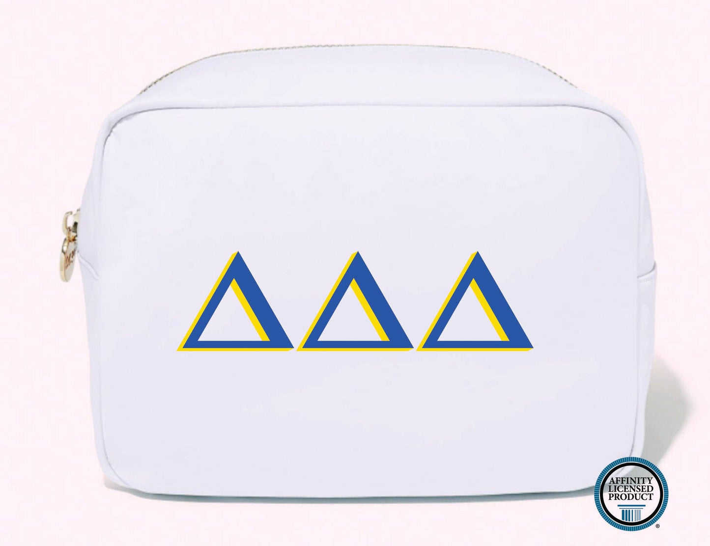 Licensed Sorority Accessory Cosmetic Bag: Delta Delta Delta