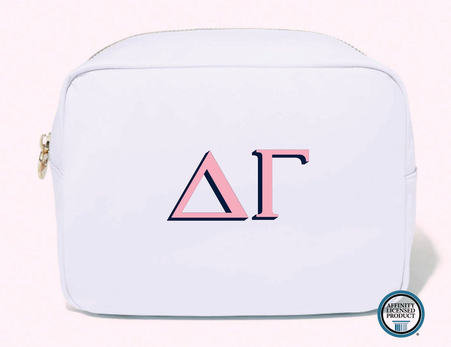 Licensed Sorority Accessory Cosmetic Bag: Delta Delta Delta
