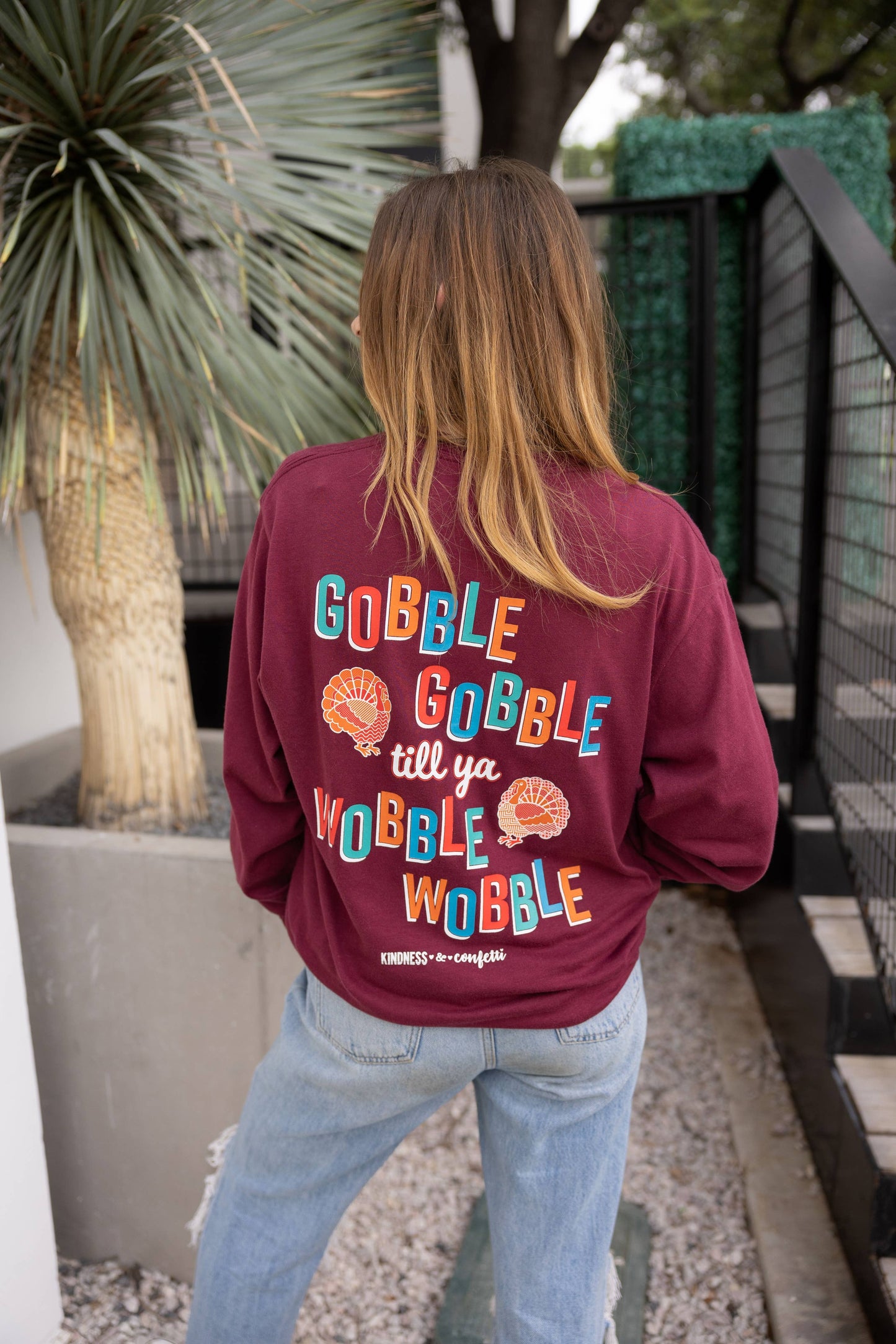 K&C Gobble Gobble till ya Wobble - Maroon