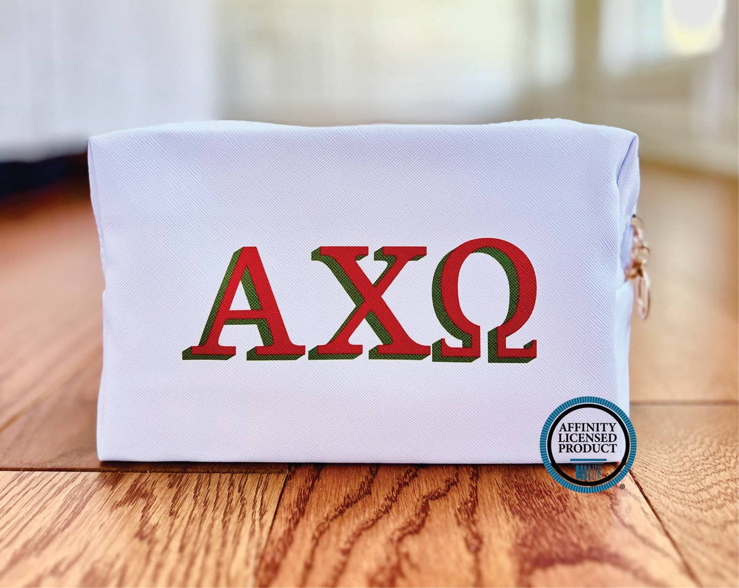 Licensed Sorority Accessory Cosmetic Bag: Chi Omega