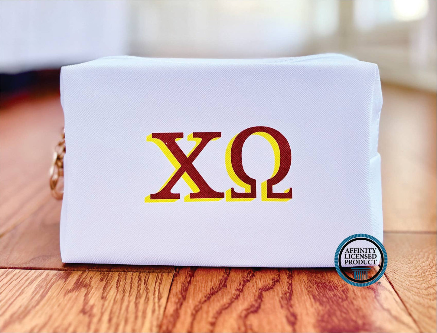 Licensed Sorority Accessory Cosmetic Bag: Chi Omega