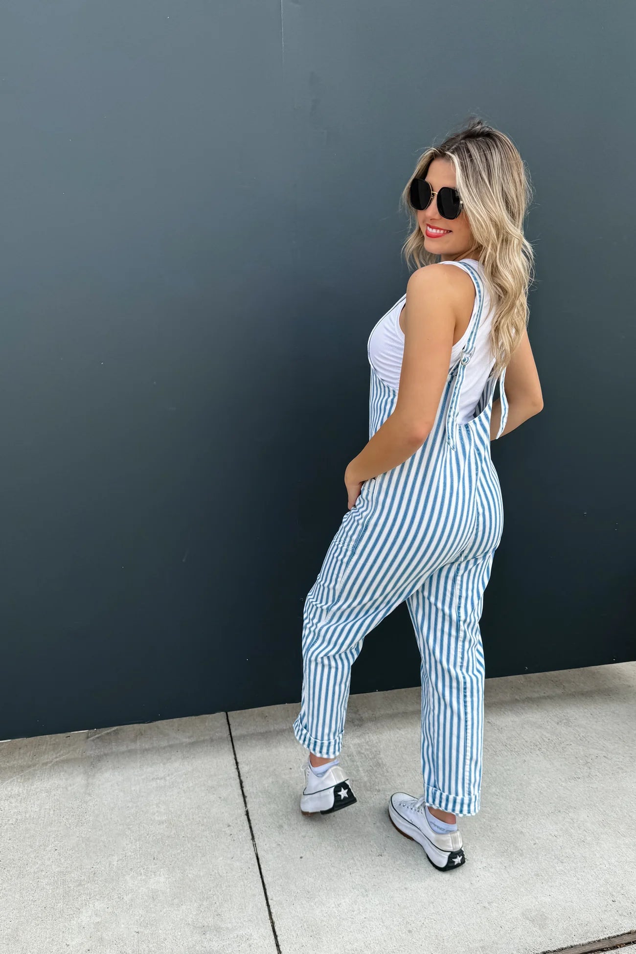Britte Stripe Overalls