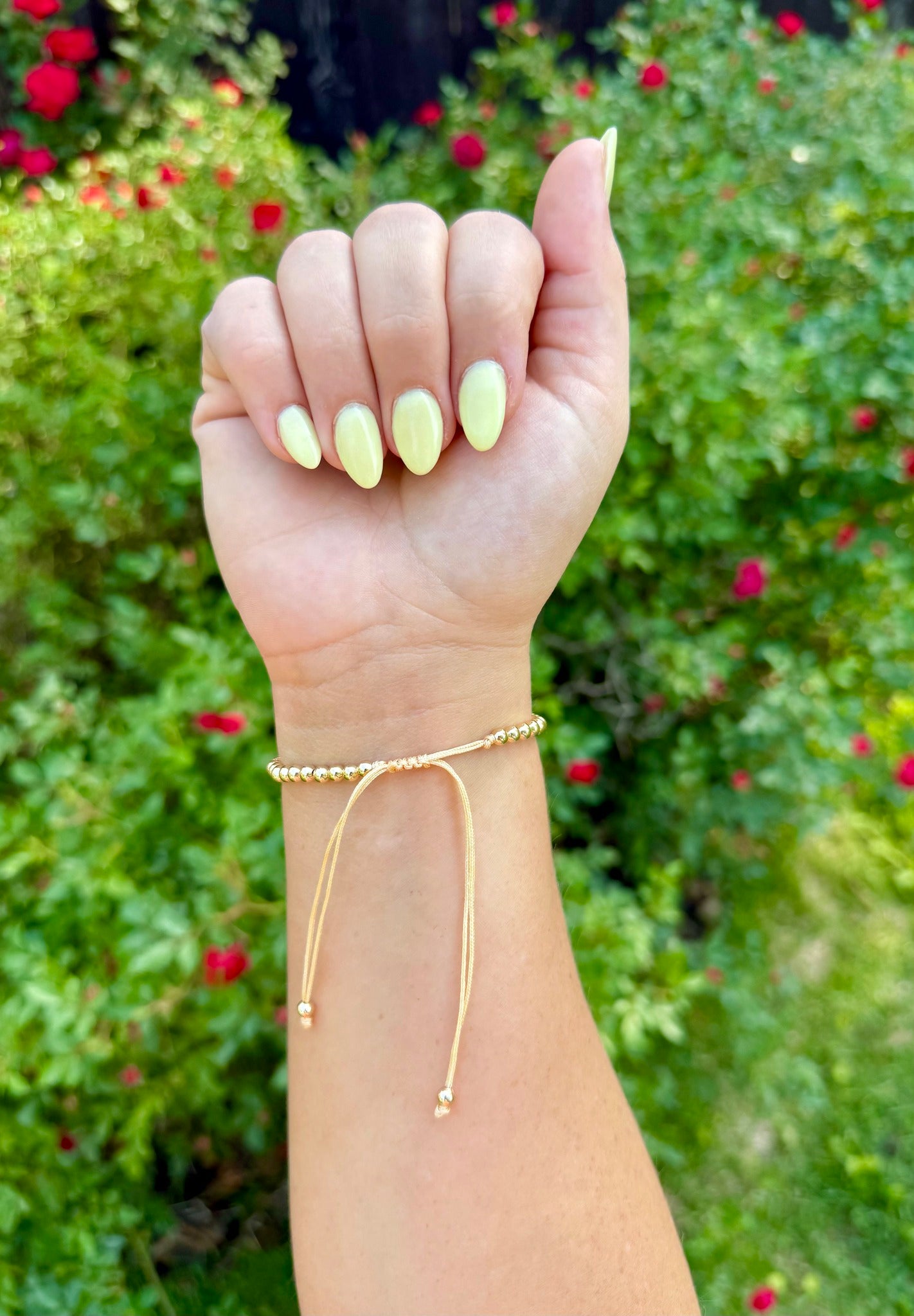 Beaded Bow Bracelet - Pearl Bow