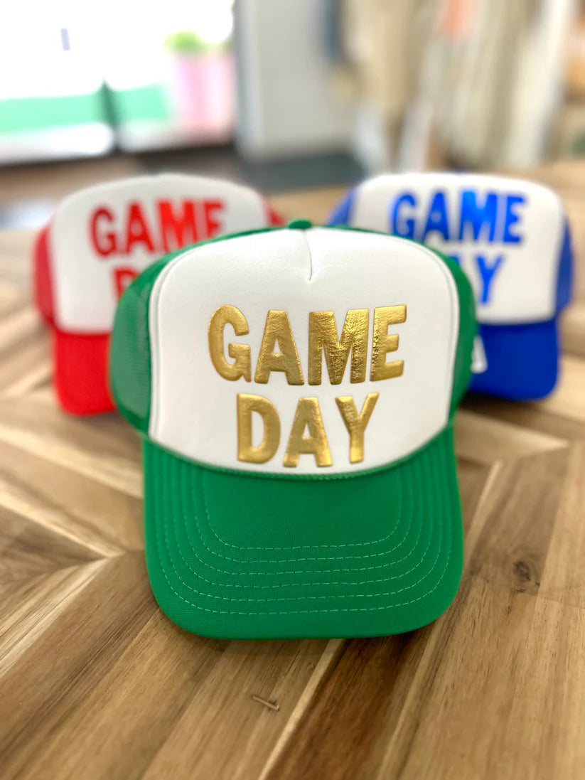 Metallic GameDay Puff Trucker Hat