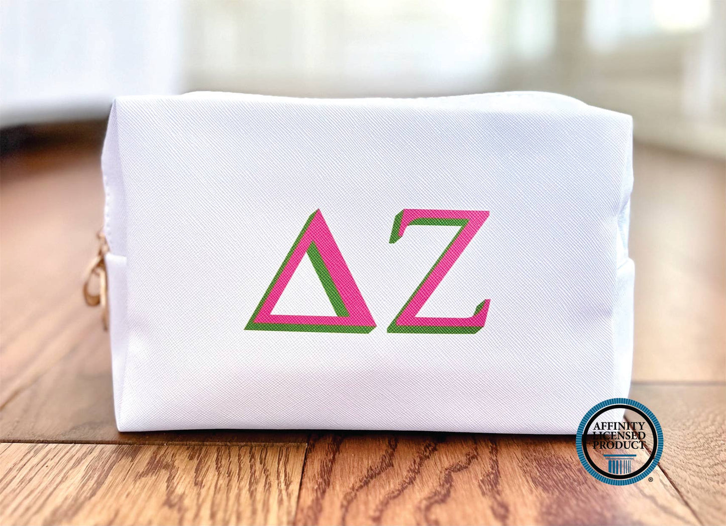 Licensed Sorority Accessory Cosmetic Bag: Zeta Tau Alpha