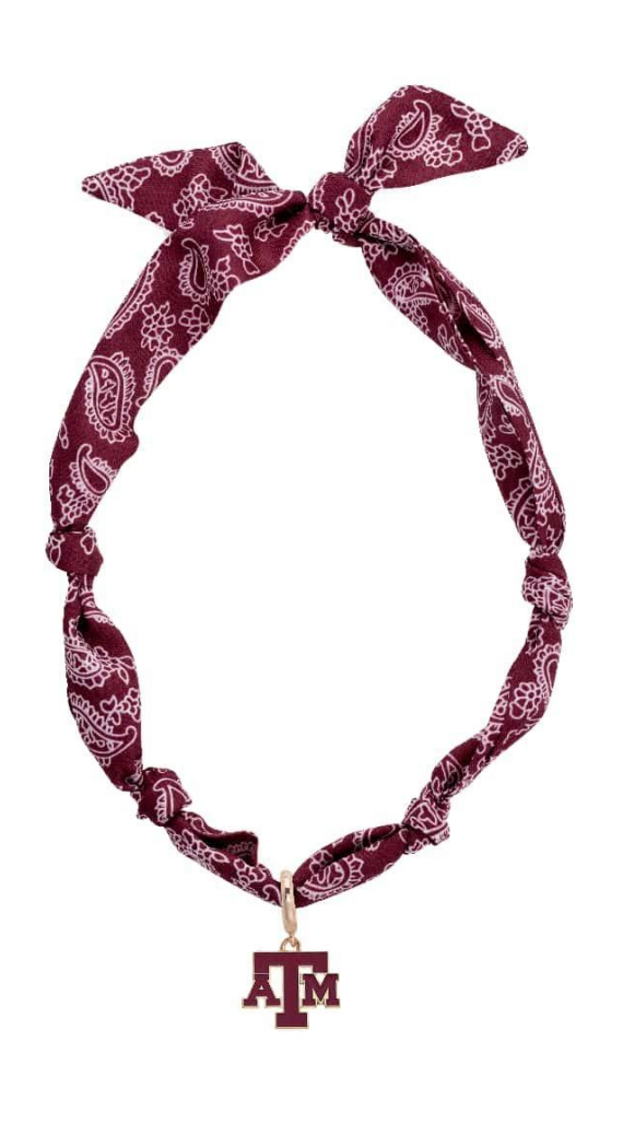 Texas A&M Aggies Logo Bandana Scarf Necklace
