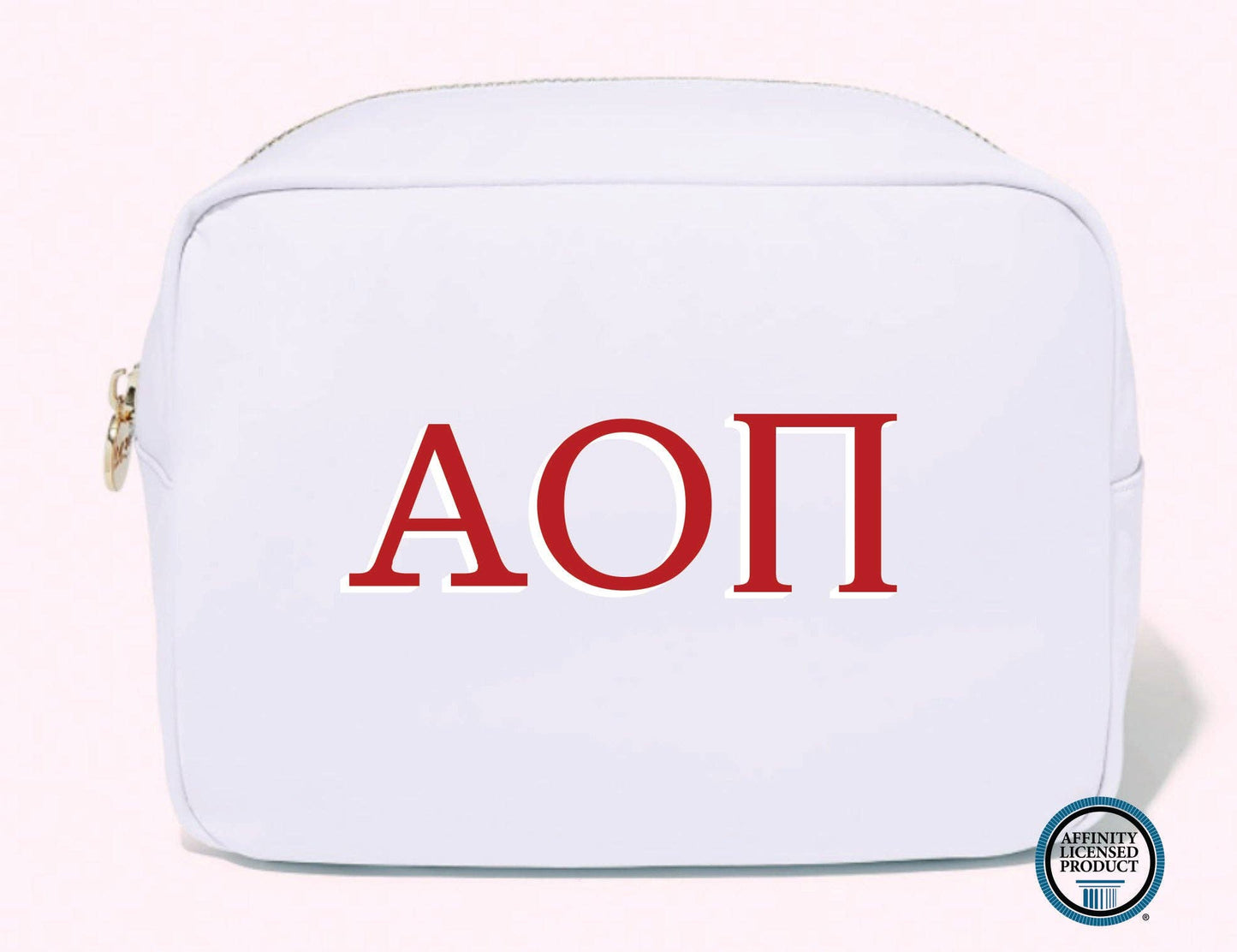 Licensed Sorority Accessory Cosmetic Bag: Alpha Chi Omega
