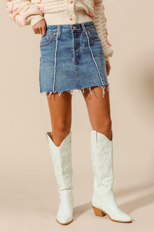 Denim Mini Skirt