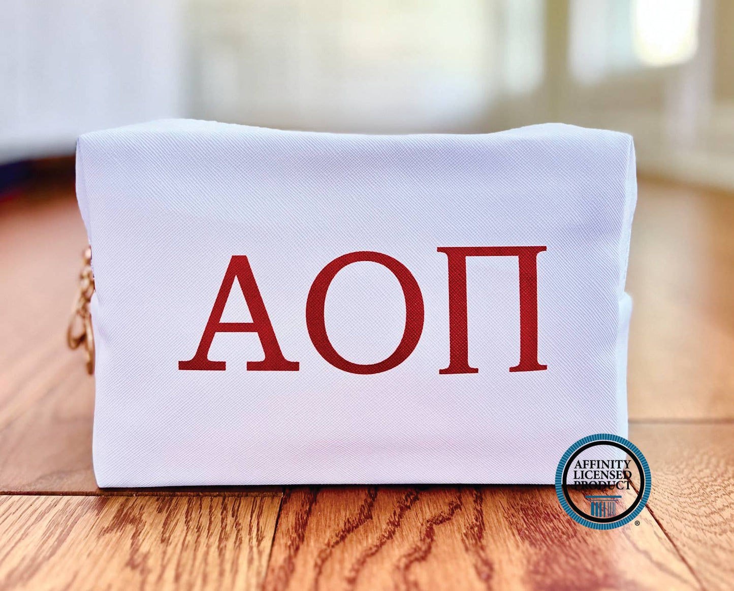 Licensed Sorority Accessory Cosmetic Bag: Delta Delta Delta