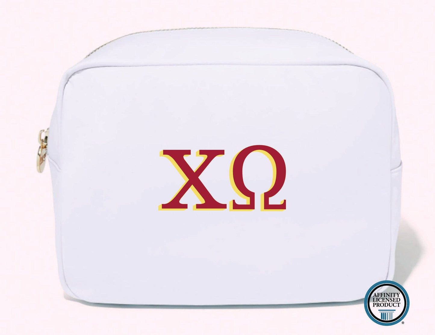 Licensed Sorority Accessory Cosmetic Bag: Alpha Chi Omega