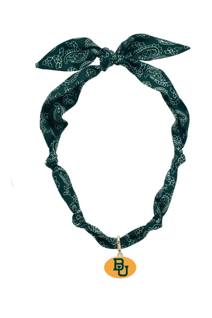 Baylor Bears Logo Bandana Scarf Necklace