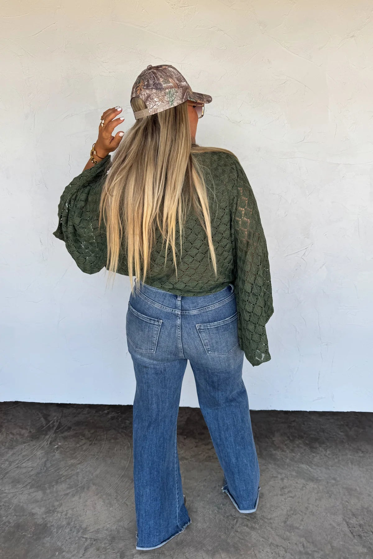 FALL COLORS FREE SPIRIT BELL SLEEVE TOP - Brown or Olive