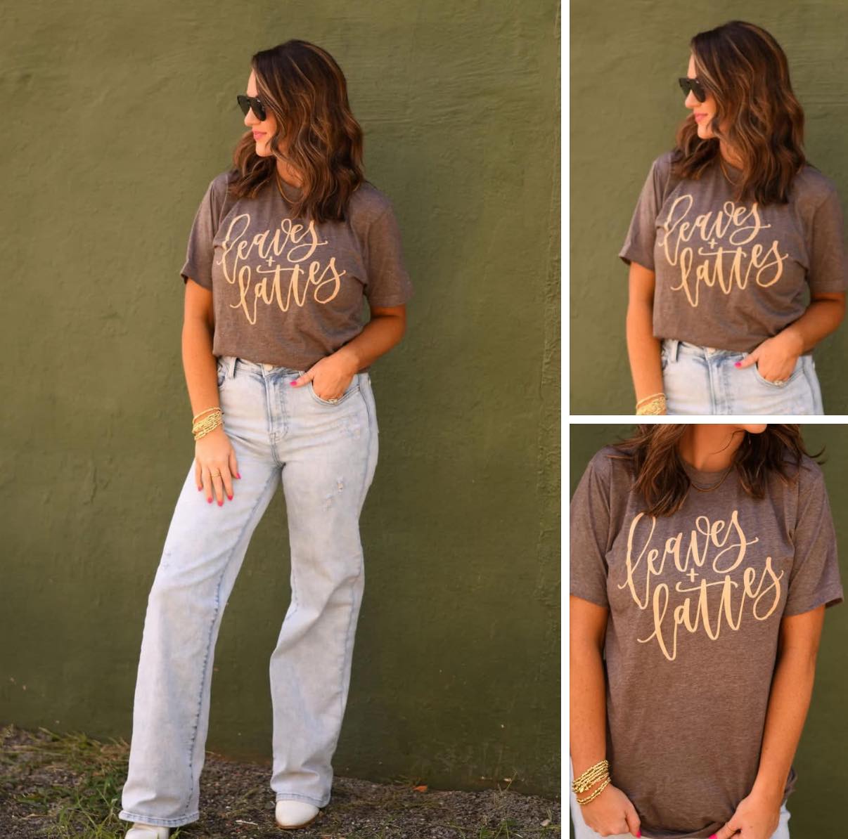 Leaves + Latte Tee