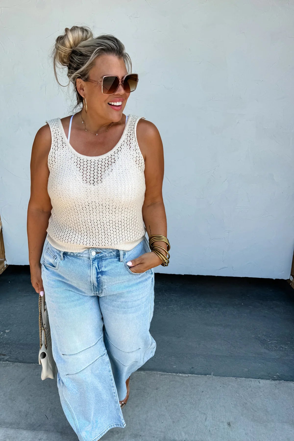 Light Wash Barrel Jeans-GracieJeanBoutique