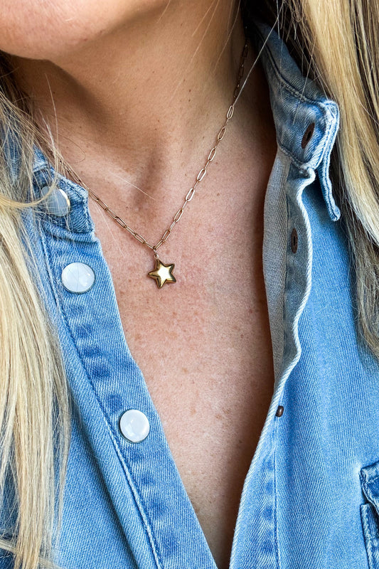LONE STAR NECKLACE - Gold