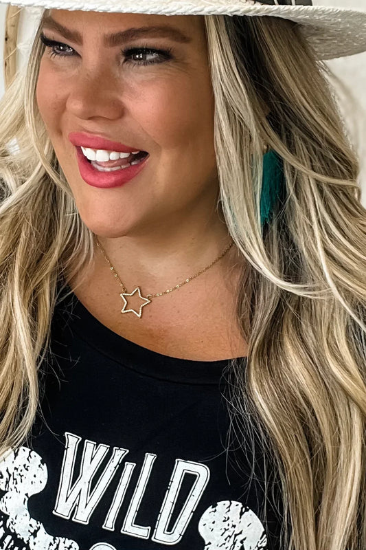 LUCKY STAR NECKLACE - Gold or Silver