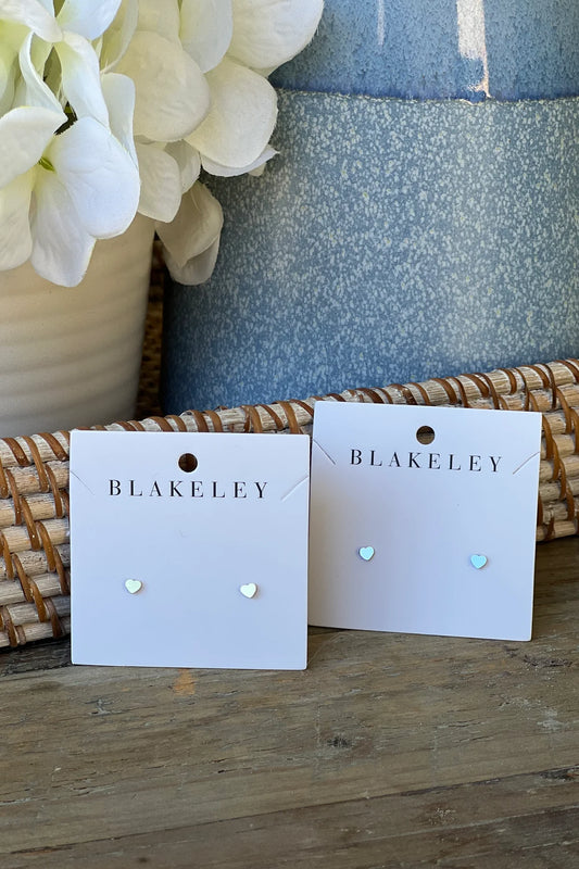 MINI HEART EARRINGS - Gold or Silver