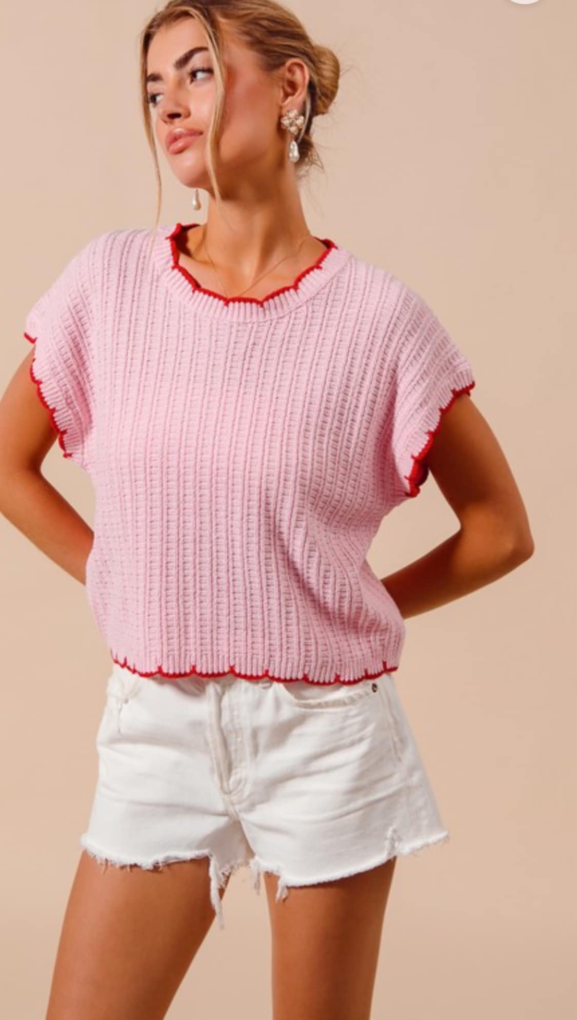 Textured lightweight sweater